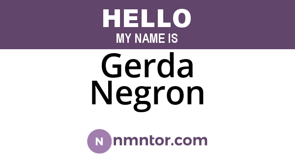 Gerda Negron