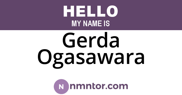 Gerda Ogasawara