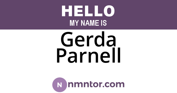 Gerda Parnell