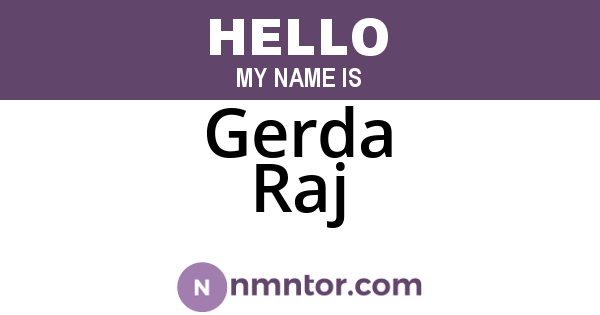 Gerda Raj