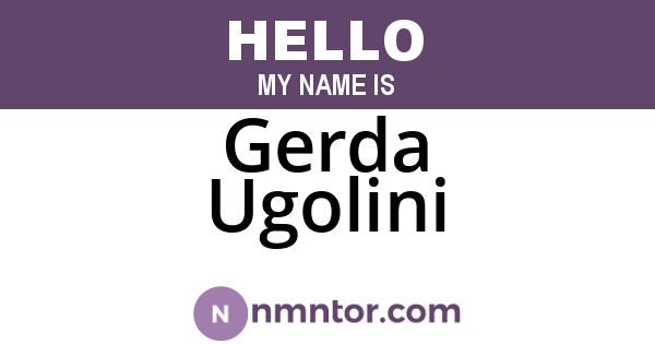Gerda Ugolini