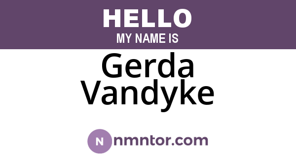 Gerda Vandyke