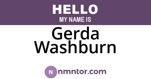 Gerda Washburn