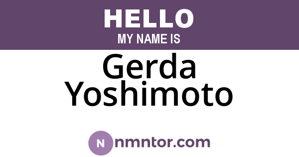Gerda Yoshimoto