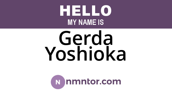 Gerda Yoshioka