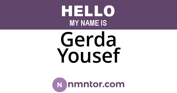 Gerda Yousef