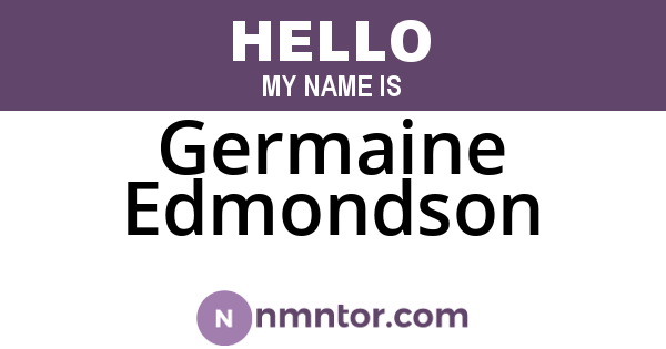 Germaine Edmondson