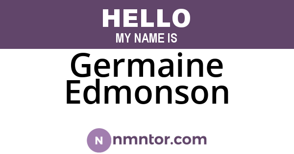 Germaine Edmonson