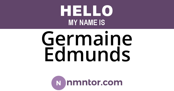 Germaine Edmunds
