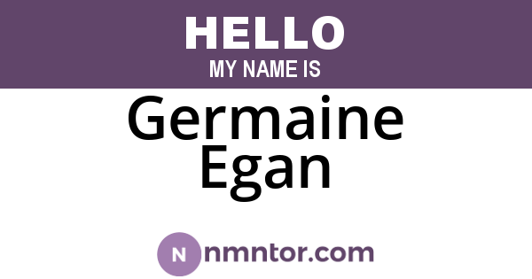 Germaine Egan