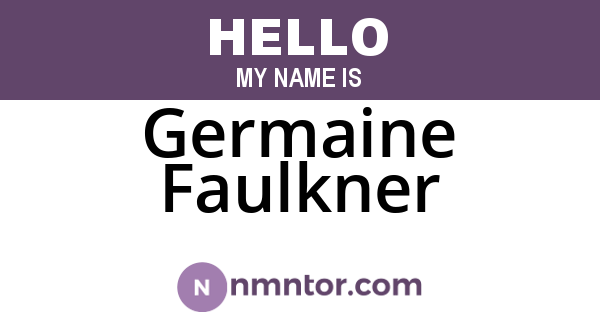 Germaine Faulkner