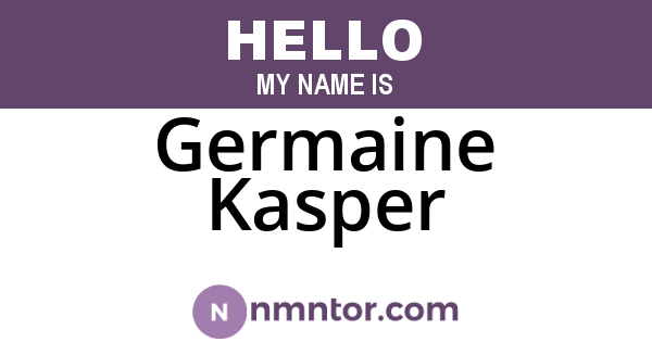 Germaine Kasper