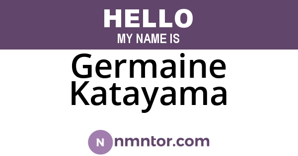 Germaine Katayama