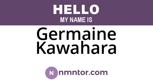 Germaine Kawahara