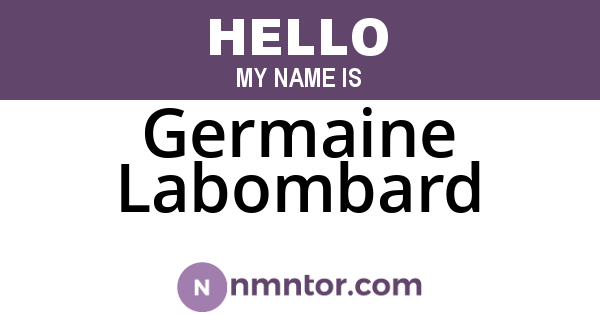 Germaine Labombard