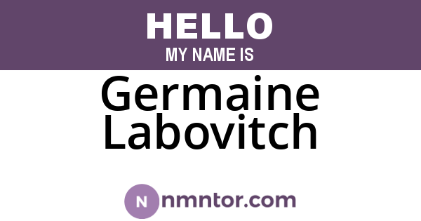 Germaine Labovitch