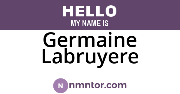 Germaine Labruyere