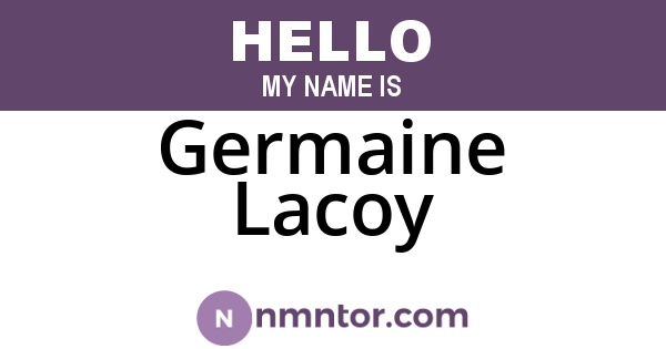 Germaine Lacoy