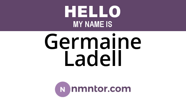 Germaine Ladell