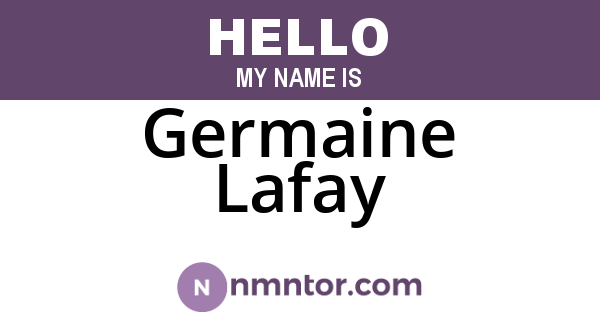 Germaine Lafay