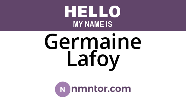 Germaine Lafoy