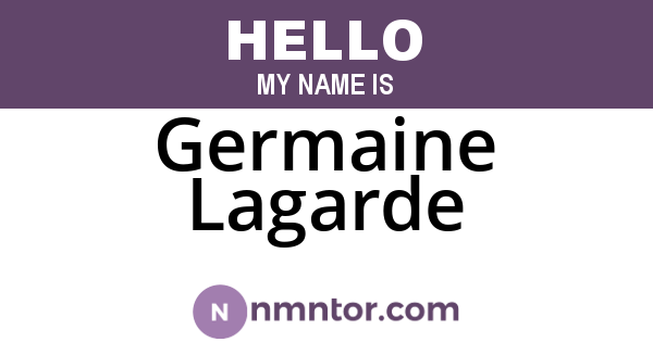 Germaine Lagarde