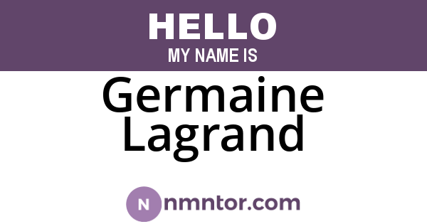 Germaine Lagrand
