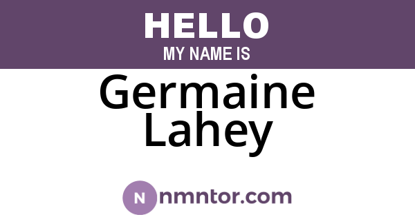 Germaine Lahey