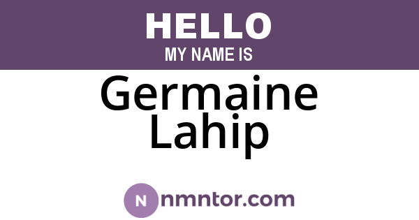 Germaine Lahip