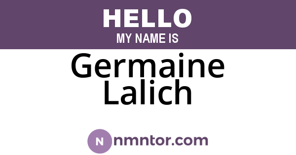 Germaine Lalich