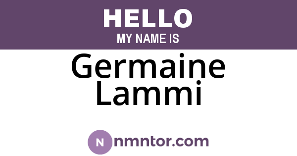 Germaine Lammi