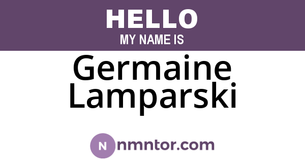 Germaine Lamparski