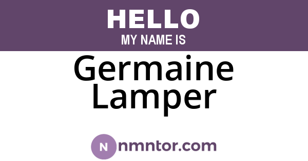 Germaine Lamper