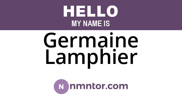 Germaine Lamphier