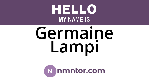 Germaine Lampi