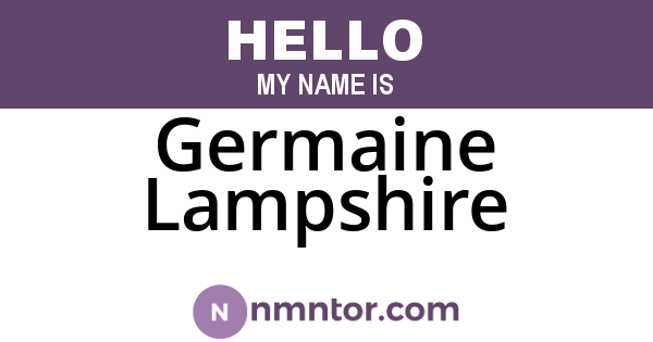 Germaine Lampshire
