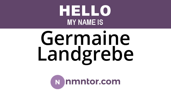 Germaine Landgrebe