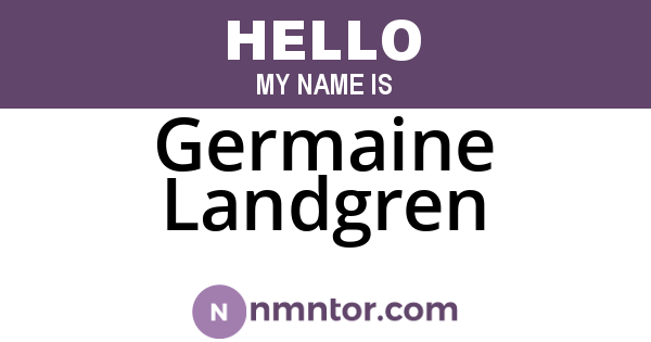 Germaine Landgren