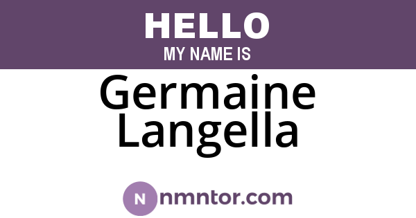 Germaine Langella