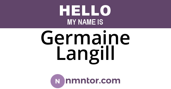 Germaine Langill
