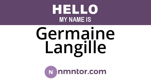 Germaine Langille