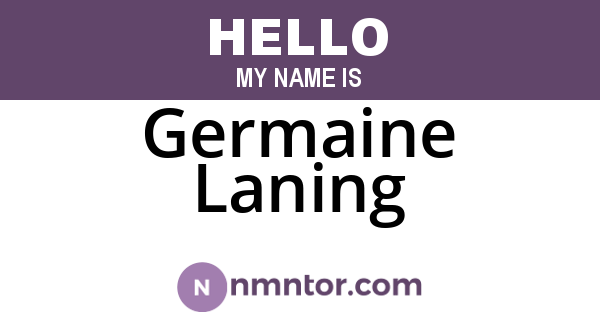 Germaine Laning