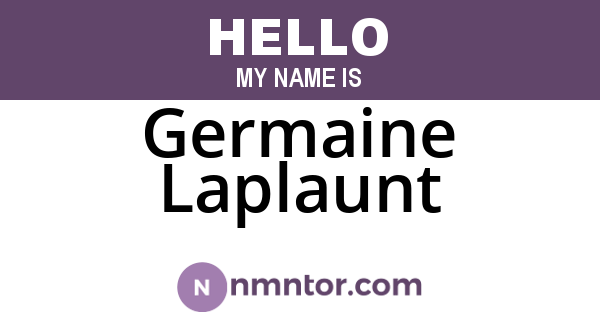 Germaine Laplaunt