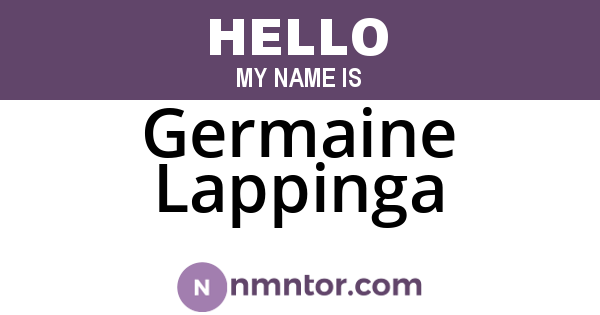 Germaine Lappinga