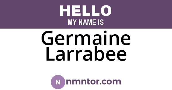 Germaine Larrabee