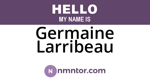 Germaine Larribeau