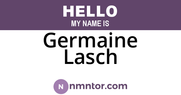 Germaine Lasch