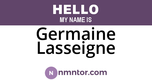 Germaine Lasseigne