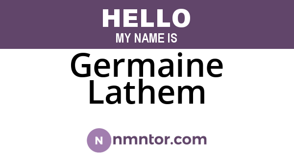 Germaine Lathem