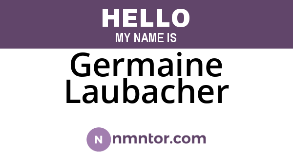 Germaine Laubacher